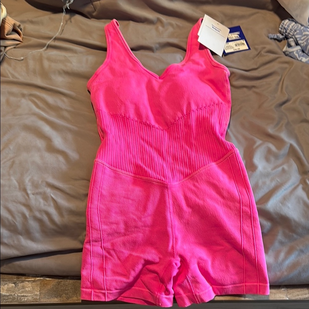 Vibrant Pink Sleeveless Romper